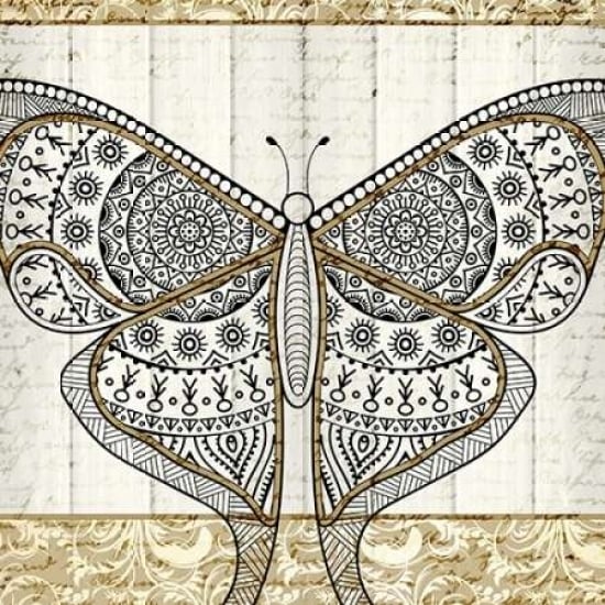 Damask Butterfly 2 Poster Print by Kimberly Allen-VARPDXKASQ178B Image 1