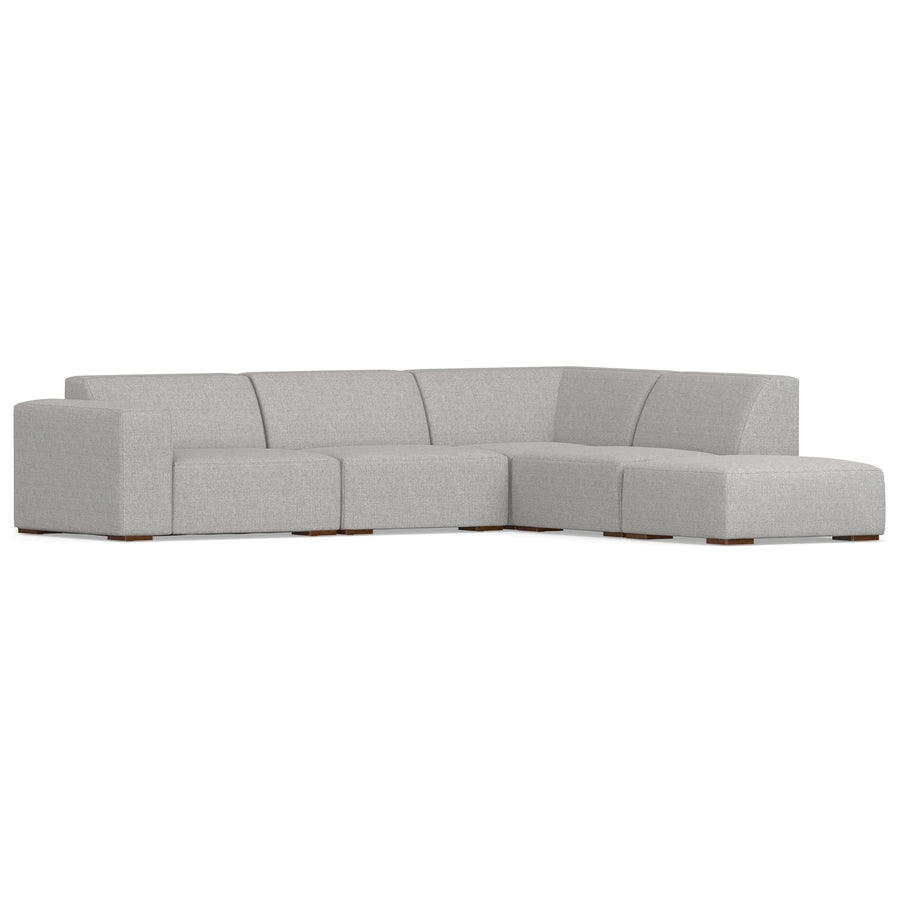 Rex Right Sectional and Ottoman in Performance Fabric Image 1