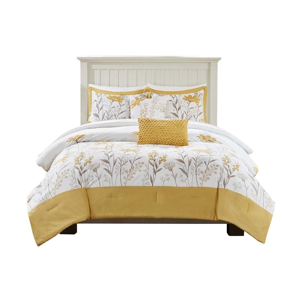 Gracie Mills Jesse 5-Piece Botanical Cotton Comforter Set - GRACE-13250 Image 1