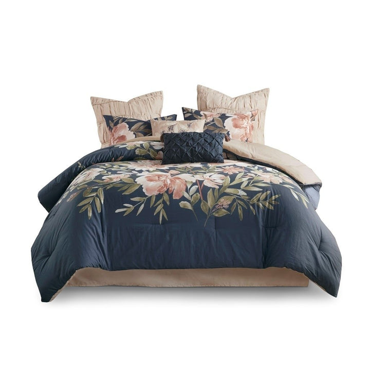 Gracie Mills Marilyn Elegant Comfort 8-Piece Cotton Bedding Ensemble - GRACE-13814 Image 1