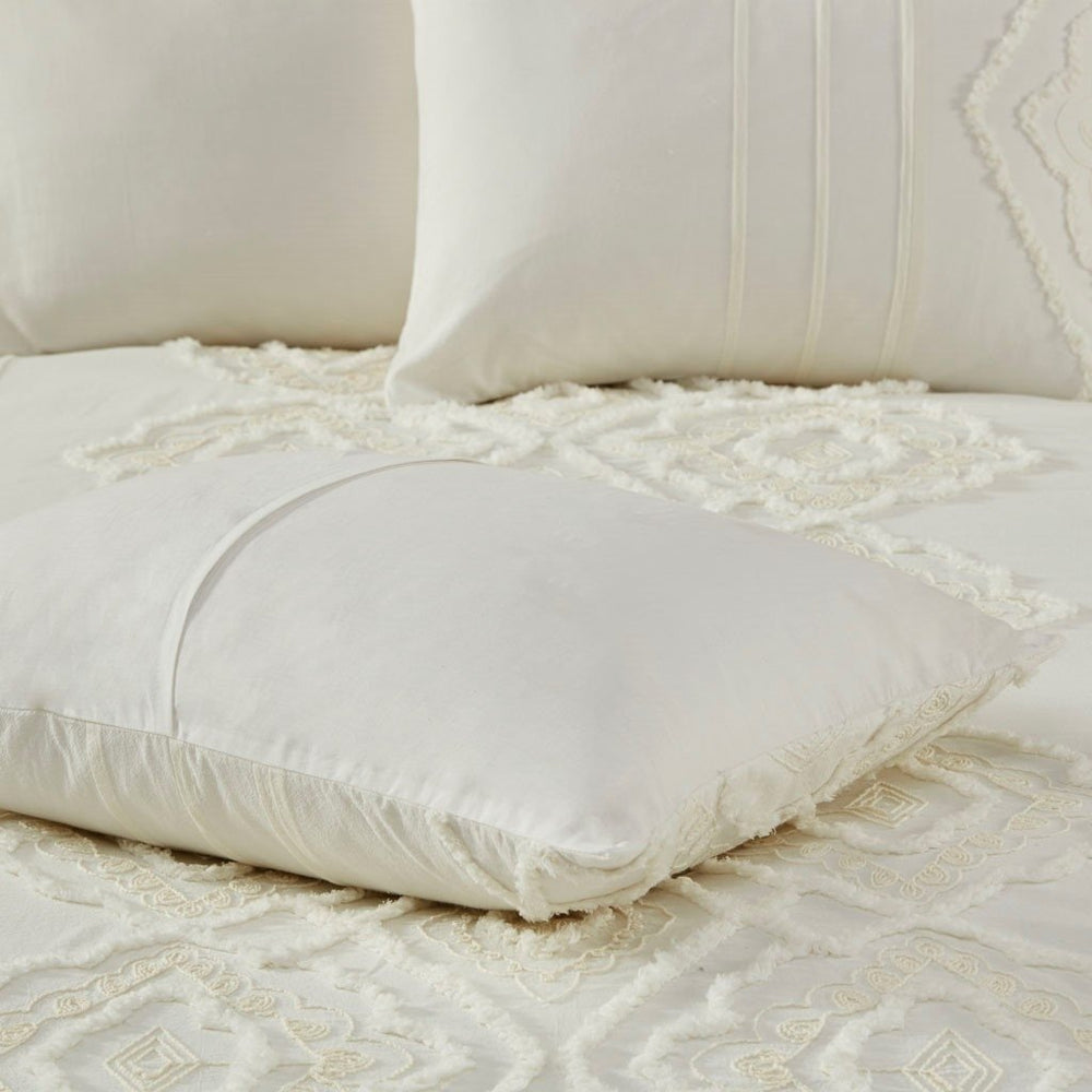 Gracie Mills Dean Chenille Geometric 3-Piece Cotton Comforter Set - GRACE-14028 Image 2