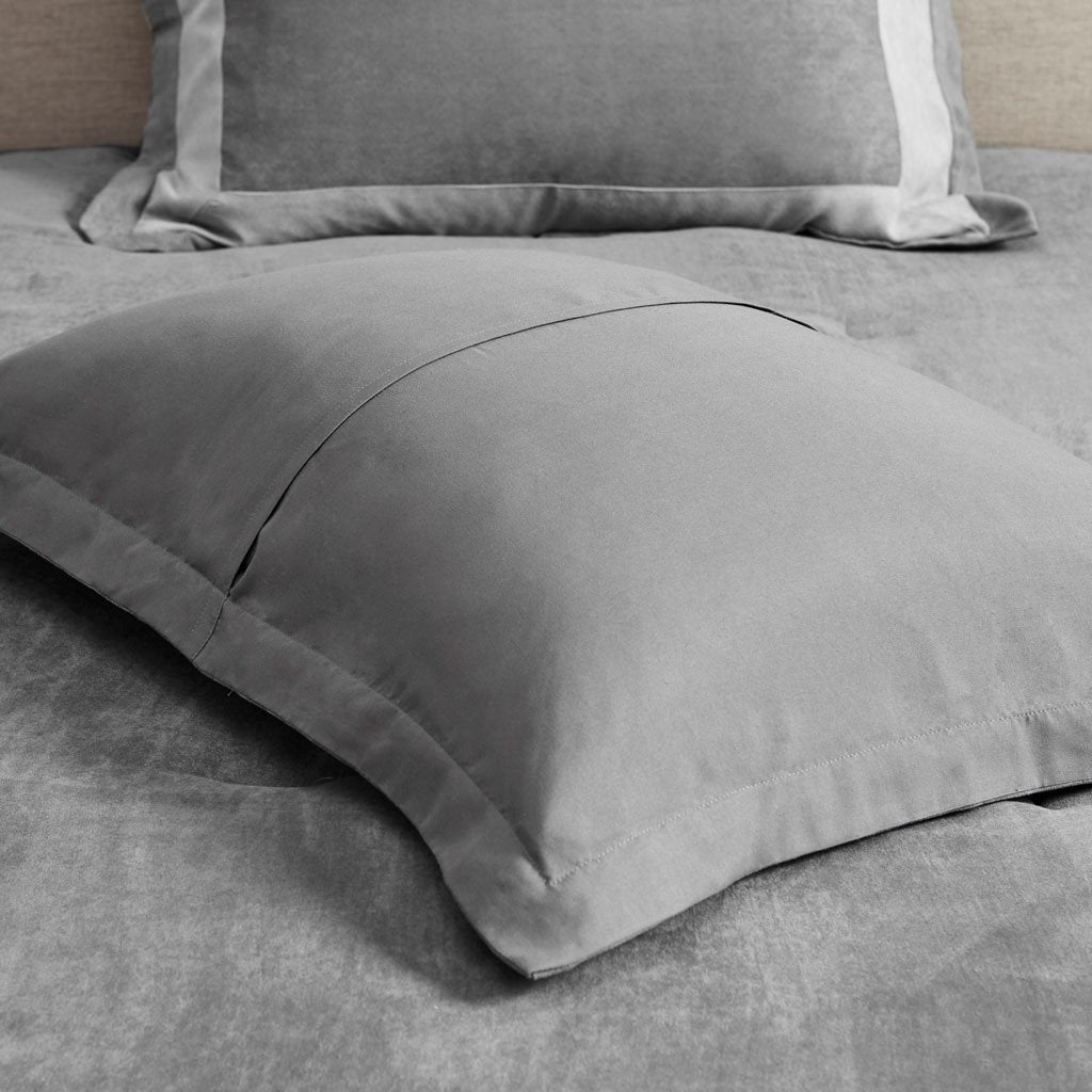 Gracie Mills Lacy Elegant Gray Microsuede 7-Piece Comforter Set - GRACE-14397 Image 3
