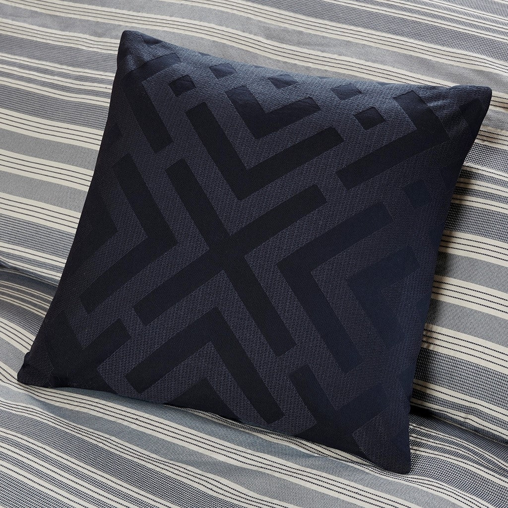 Gracie Mills Nolan Jacquard Stripe Comforter Set - GRACE-9113 Image 3