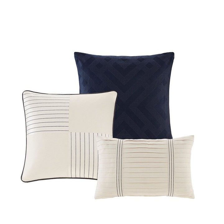 Gracie Mills Nolan Jacquard Stripe Comforter Set - GRACE-9113 Image 5