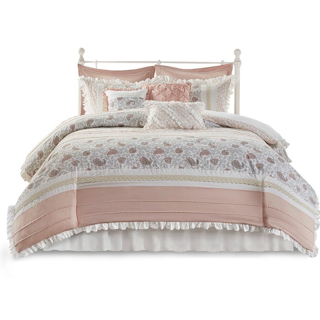 Gracie Mills Singleton 9-Piece Cotton Percale Comforter Set with Paisley Print - GRACE-87 Image 6