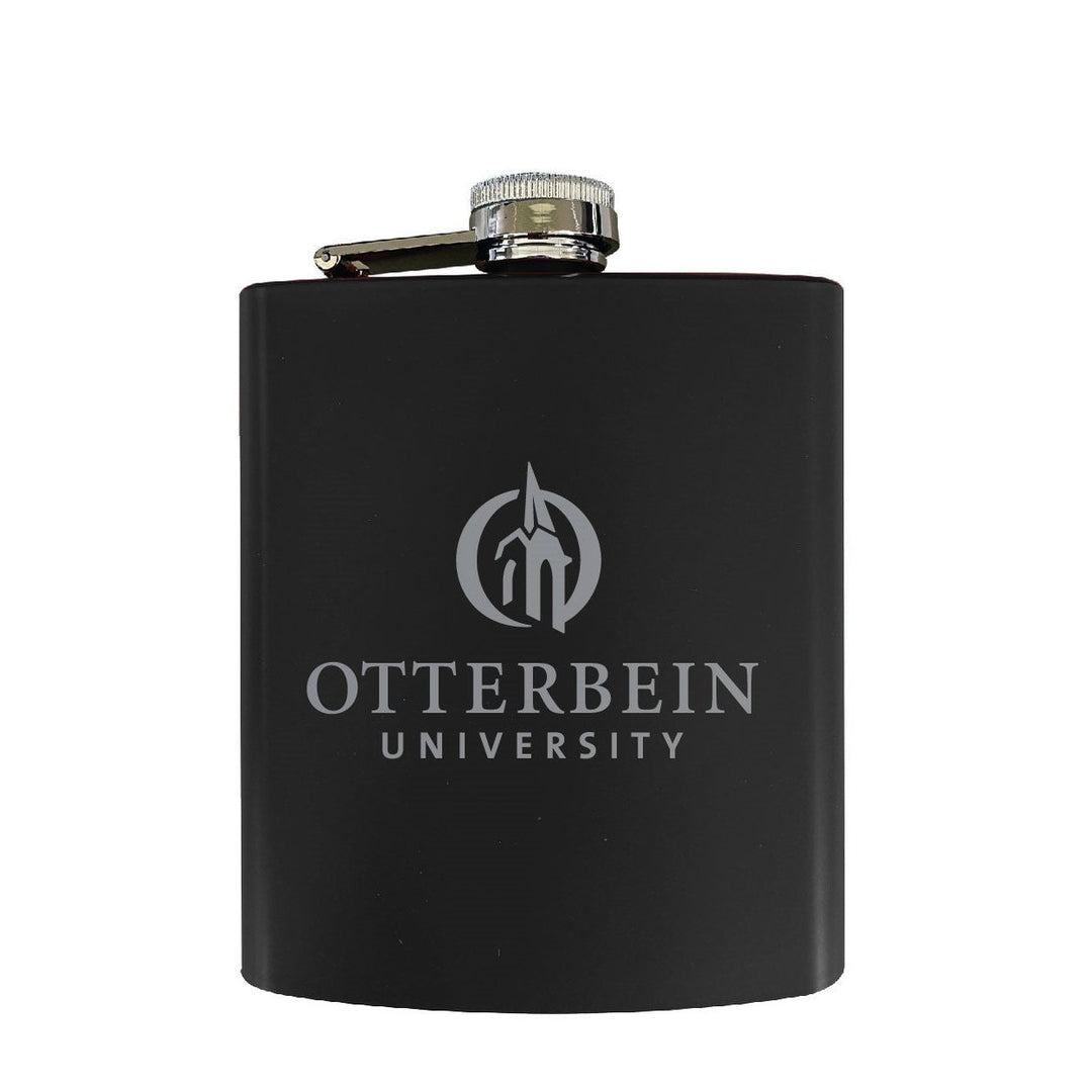 Otterbein University Stainless Steel Etched Flask - Choose Your Color Image 1