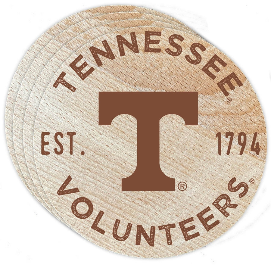 Tennessee Knoxville Wood Coaster Engraved 4-Pack Officially Licensed Image 1