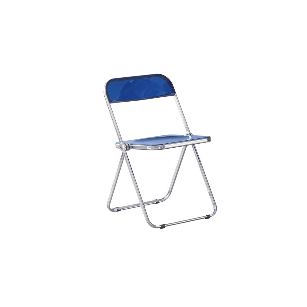 Clear Transparent Folding Plastic Chair for Living Room, PC Seat Image 2