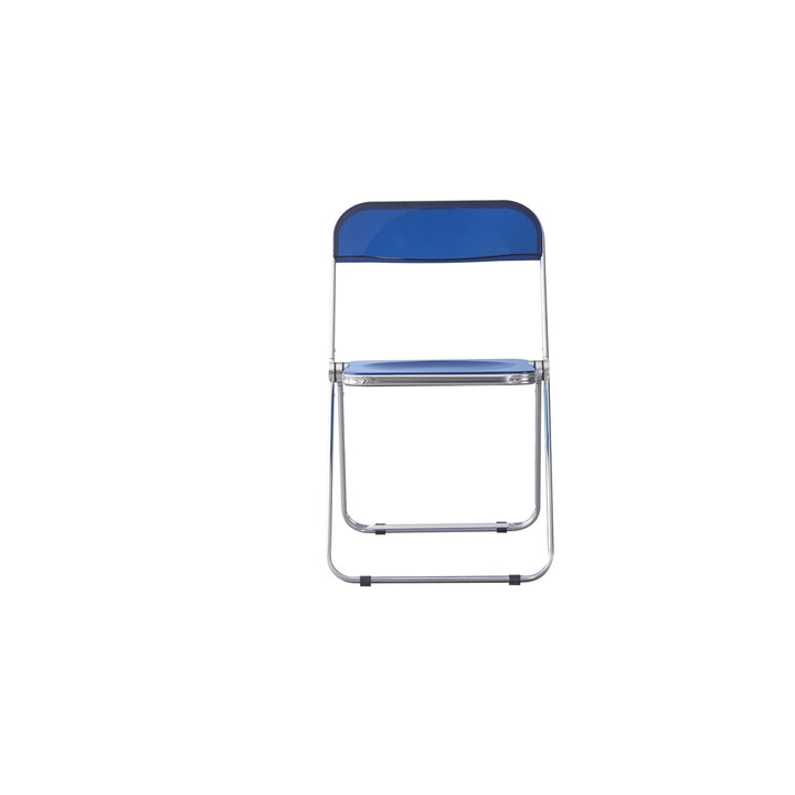 Clear Transparent Folding Plastic Chair for Living Room, PC Seat Image 4