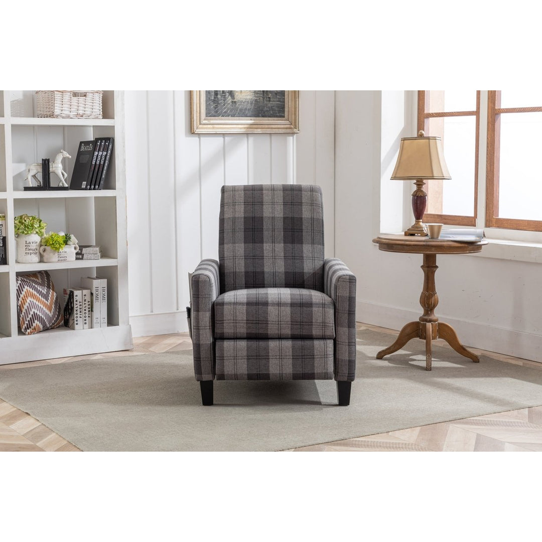 Comfortable Grey Recline Chair with Soft Cushion, Adjustable Backrest Angle - Perfect for Home Use Image 6