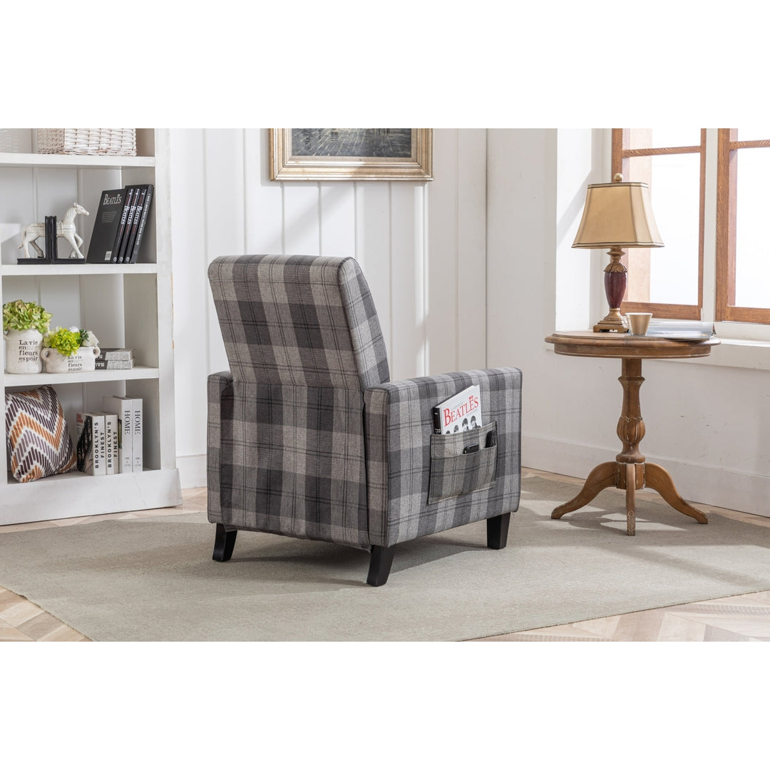 Comfortable Grey Recline Chair with Soft Cushion, Adjustable Backrest Angle - Perfect for Home Use Image 7