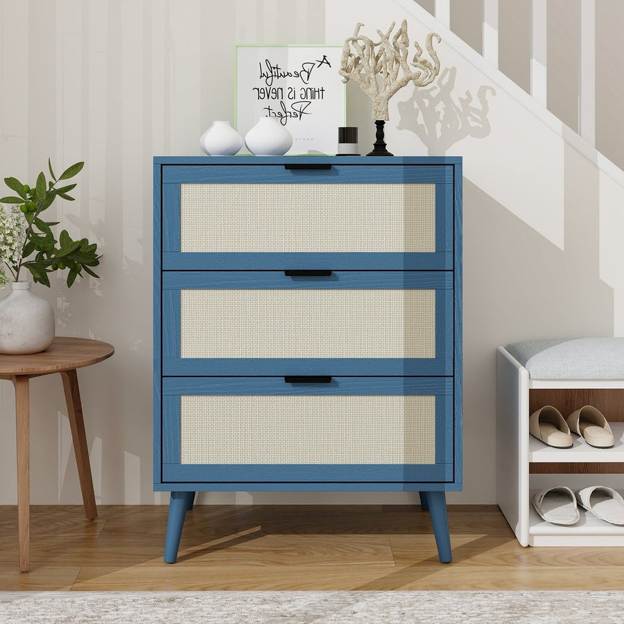 3 Drawer Cabinet for Bedroom Living Room Study - Versatile and Stylish Storage Solution Image 1