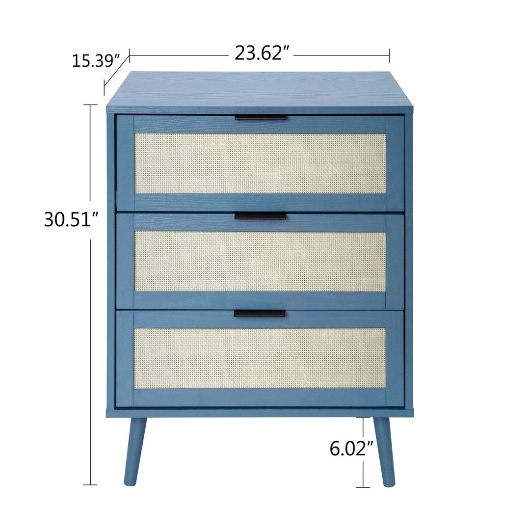 3 Drawer Cabinet for Bedroom Living Room Study - Versatile and Stylish Storage Solution Image 9