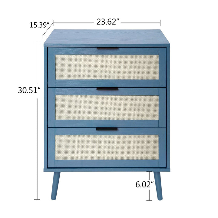 3 Drawer Cabinet for Bedroom Living Room Study - Versatile and Stylish Storage Solution Image 9