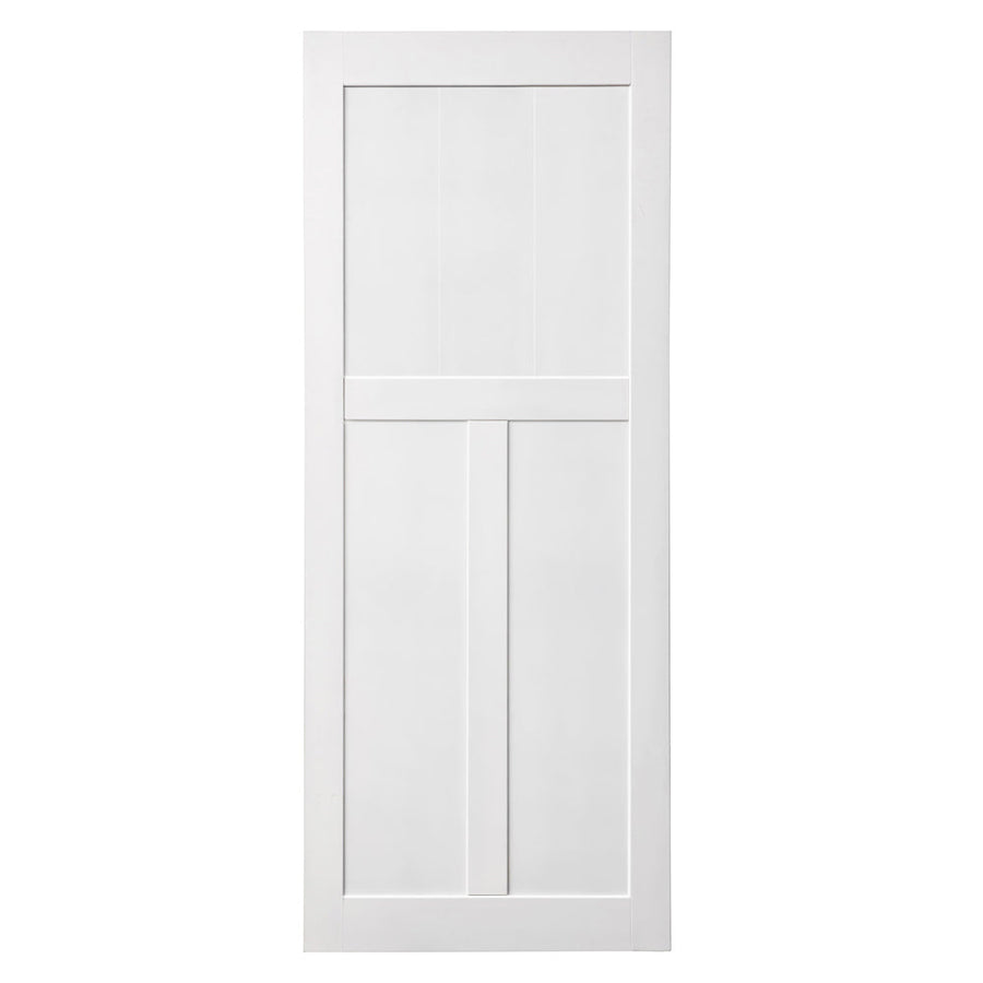 36x84 T Style Real Primed Door Slab Modern Interior Barn Door Waterproof Anti-Deformation Pre-Drilled DIY Panel Door Image 1