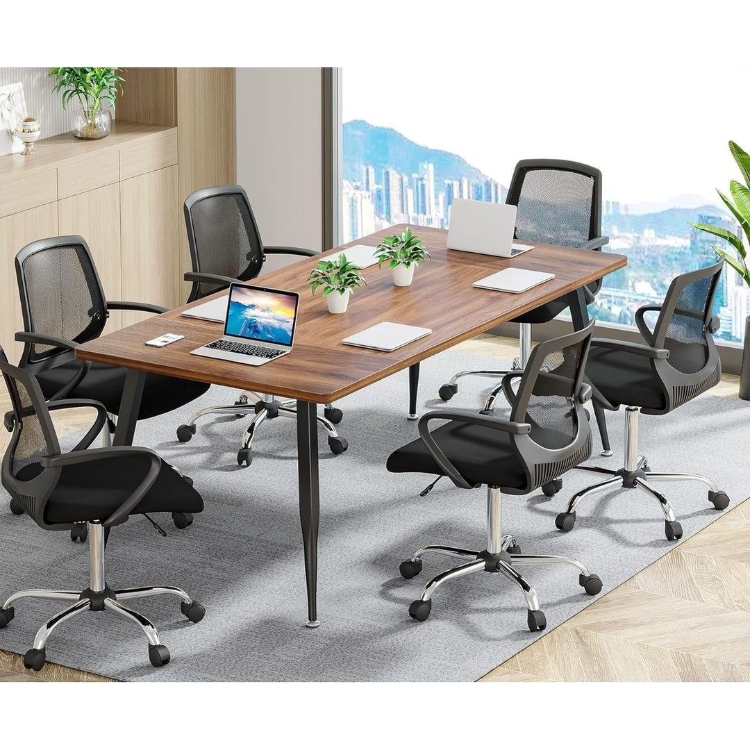 Tribesigns Rectangular Meeting Table 70.8" Modern Conference Table for 6-8 Image 1