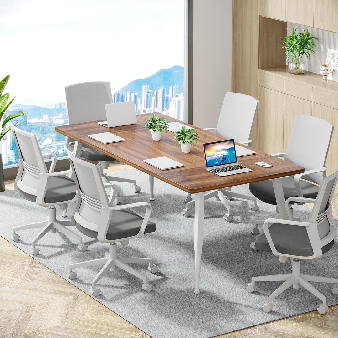 Tribesigns Rectangular Meeting Table 70.8" Modern Conference Table for 6-8 Image 8