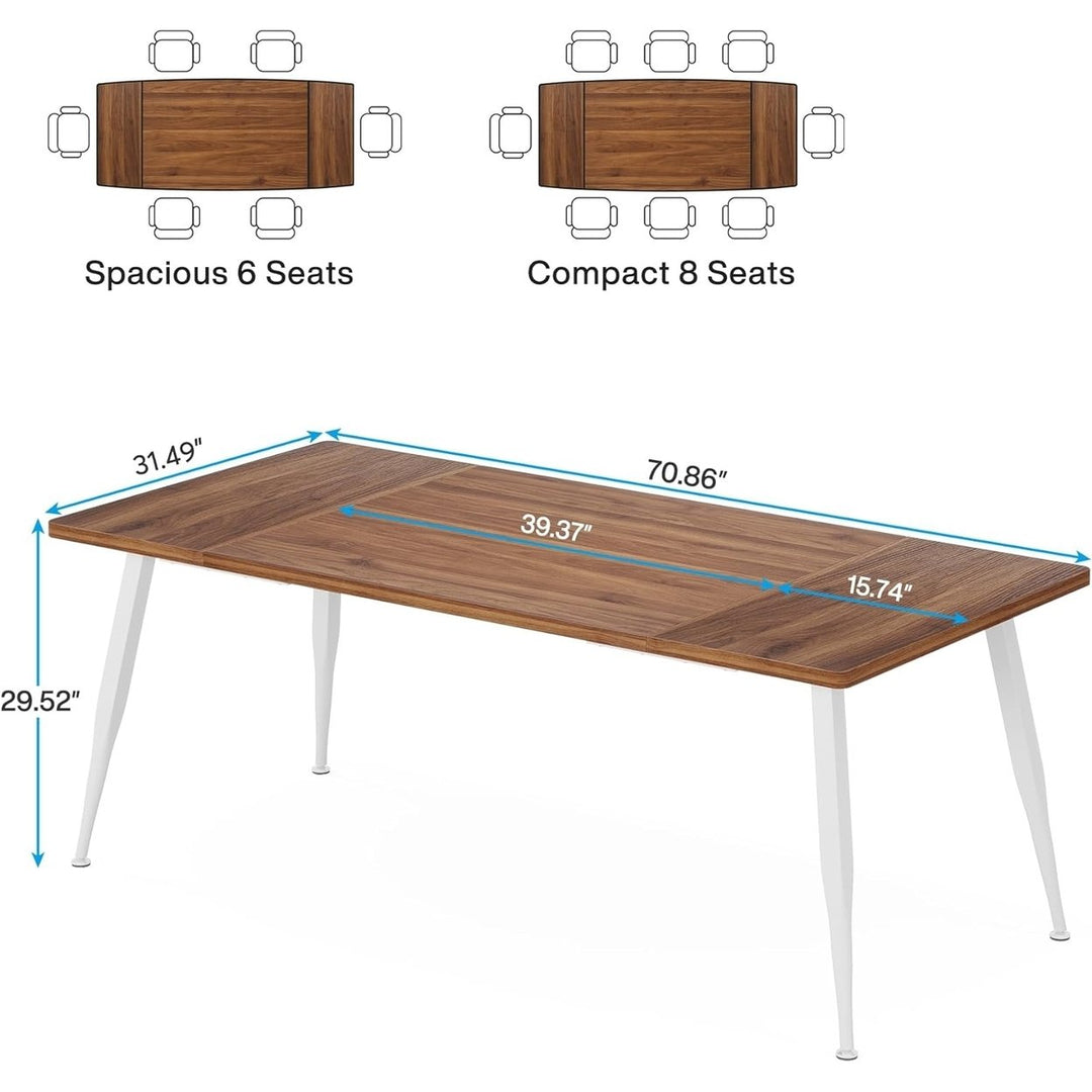 Tribesigns Rectangular Meeting Table 70.8" Modern Conference Table for 6-8 Image 10