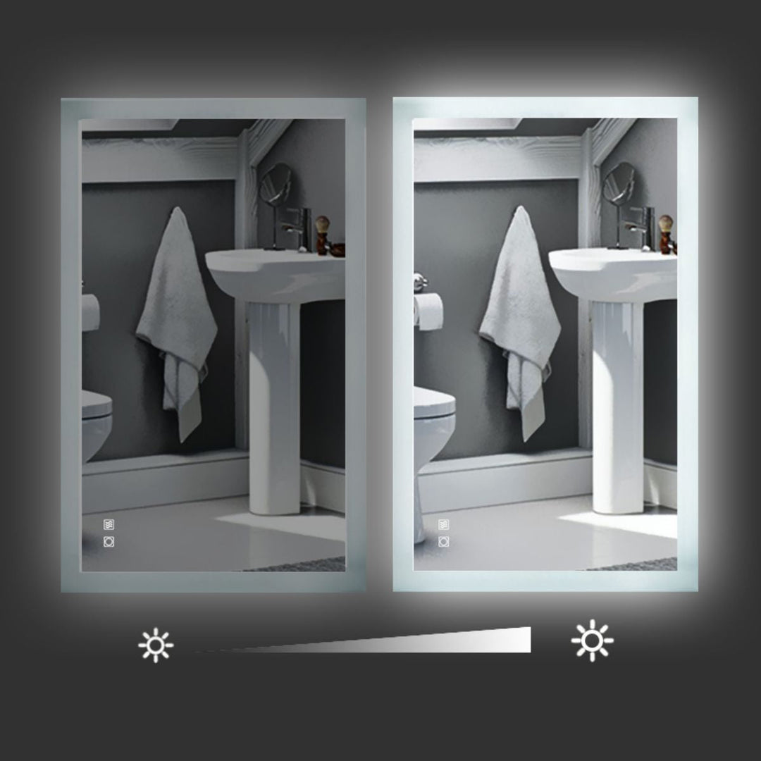 Catalyst 40" x 24" LED Bathroom Mirror,Led Mirror for Bathroom,Anti-Fog,Dimmable,Touch Button,Water Image 9
