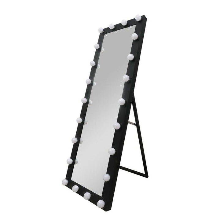 Catalyst Full Length Mirror with LED Lights,24" x 65" Lighted Floor Standing, Full Body,Black Image 3