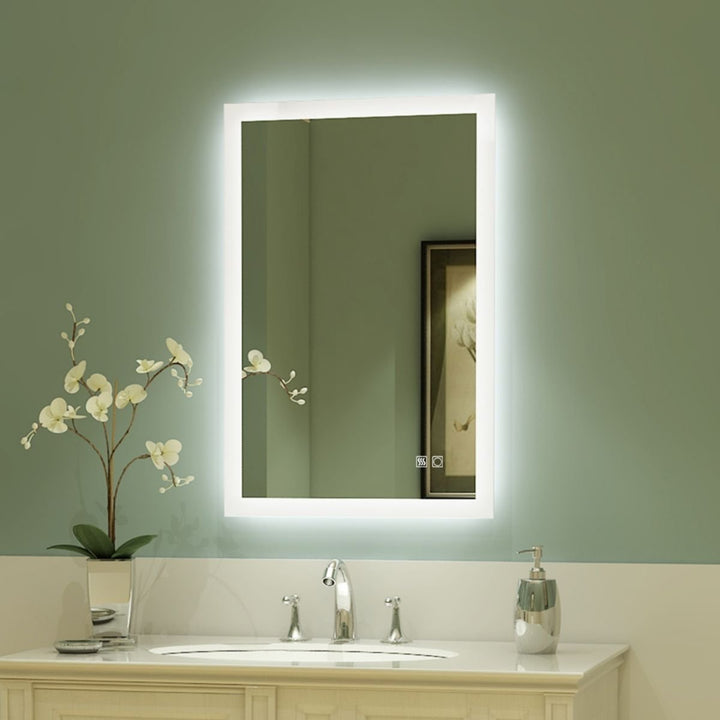 Catalyst 24" x 36" LED Bathroom Mirror,Led Mirror for Bathroom,Anti-Fog,Dimmable,Touch Button,Water Image 1