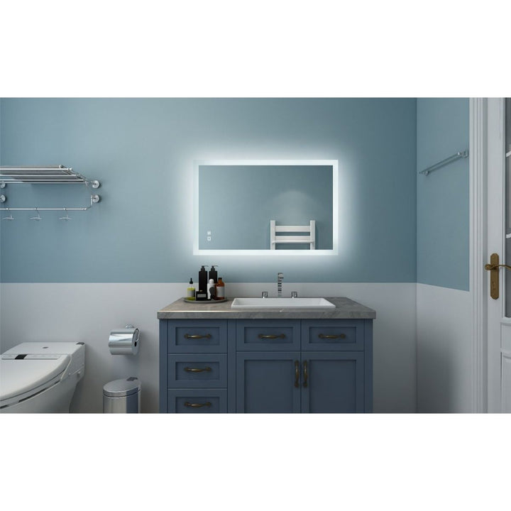 Catalyst 24" x 36" LED Bathroom Mirror,Led Mirror for Bathroom,Anti-Fog,Dimmable,Touch Button,Water Image 3