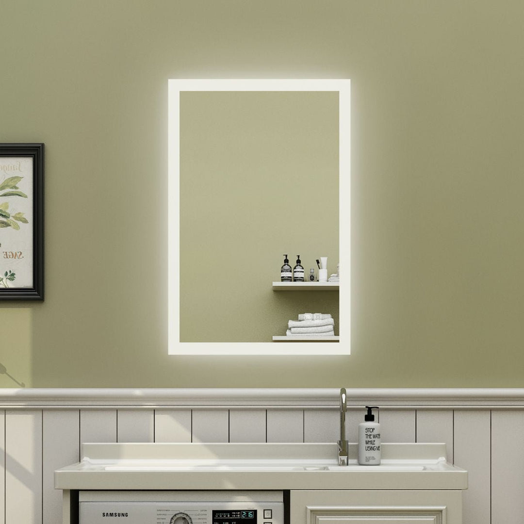 Catalyst 24" x 36" LED Bathroom Mirror,Led Mirror for Bathroom,Anti-Fog,Dimmable,Touch Button,Water Image 10