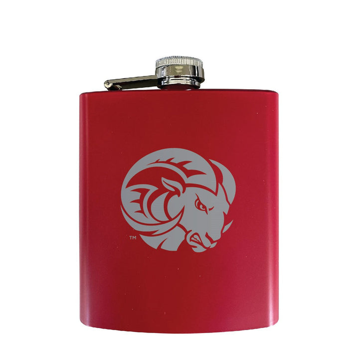 Winston-Salem State Stainless Steel Etched Flask - Choose Your Color Image 3