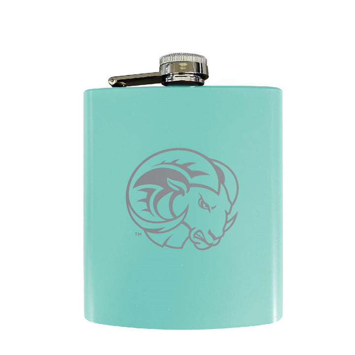 Winston-Salem State Stainless Steel Etched Flask - Choose Your Color Image 4