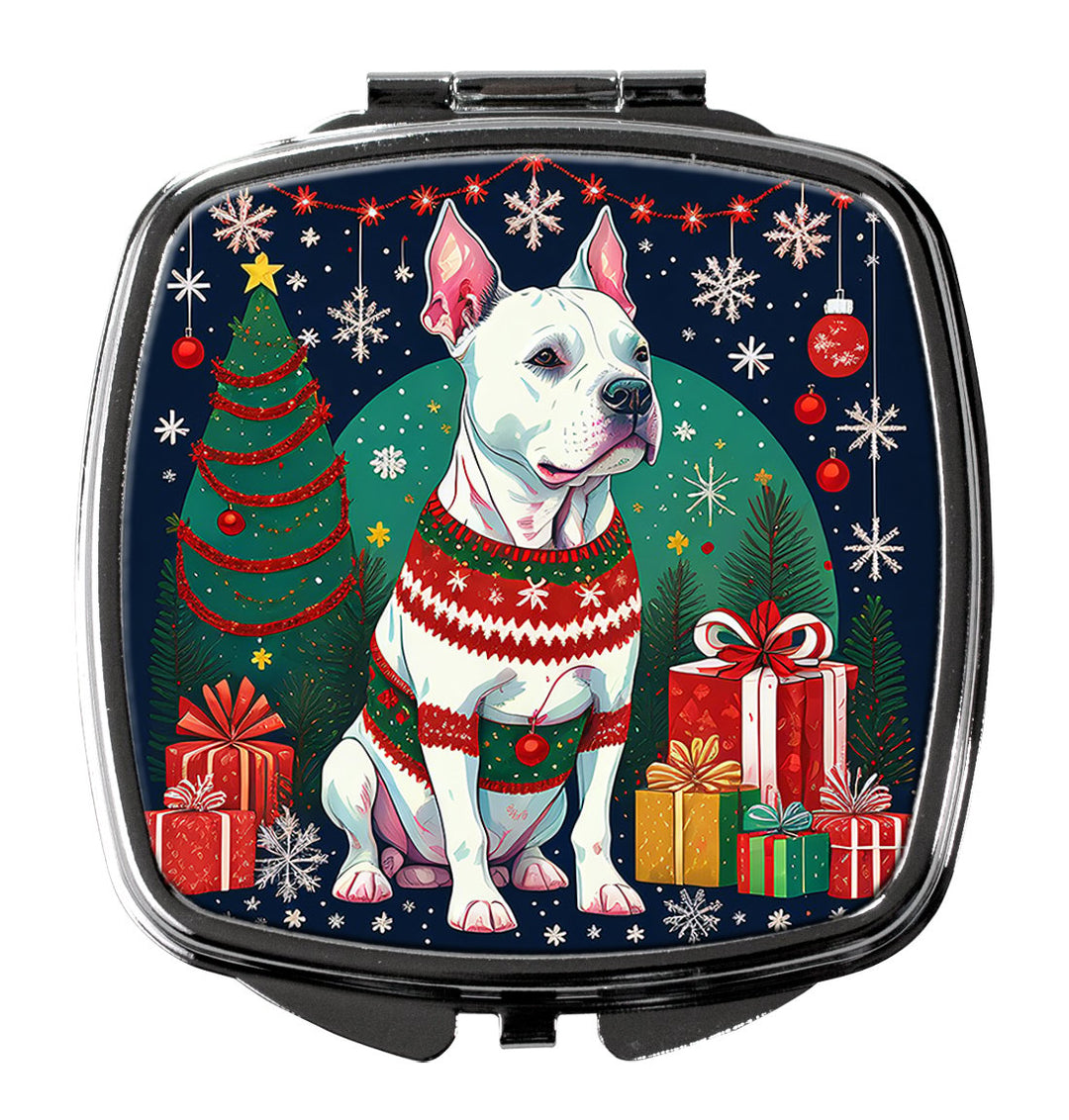 Yorkie Yorkshire Terrier Christmas Compact Mirror Image 1