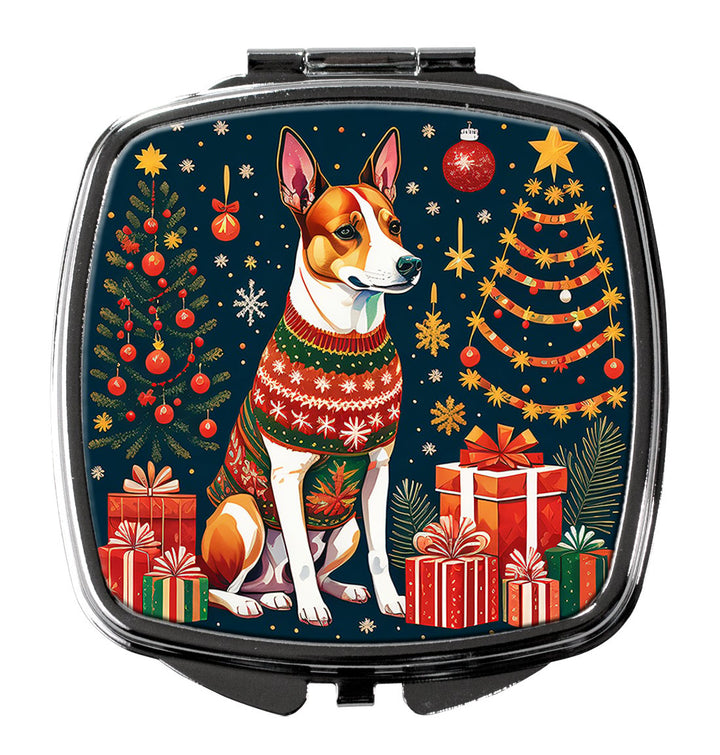 Yorkie Yorkshire Terrier Christmas Compact Mirror Image 1