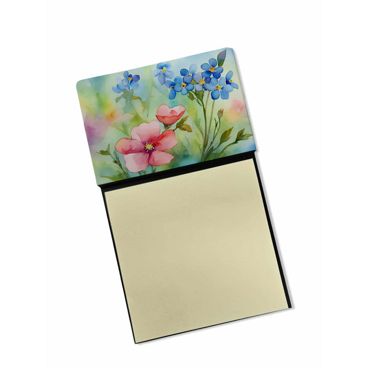 Wyoming Indian Paintbrush in Watercolor Sticky Note Holder Image 3