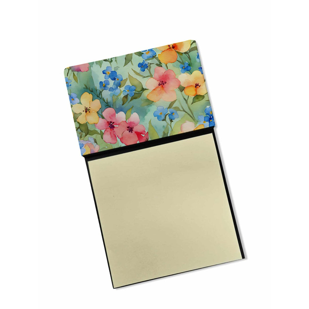 Wyoming Indian Paintbrush in Watercolor Sticky Note Holder Image 1