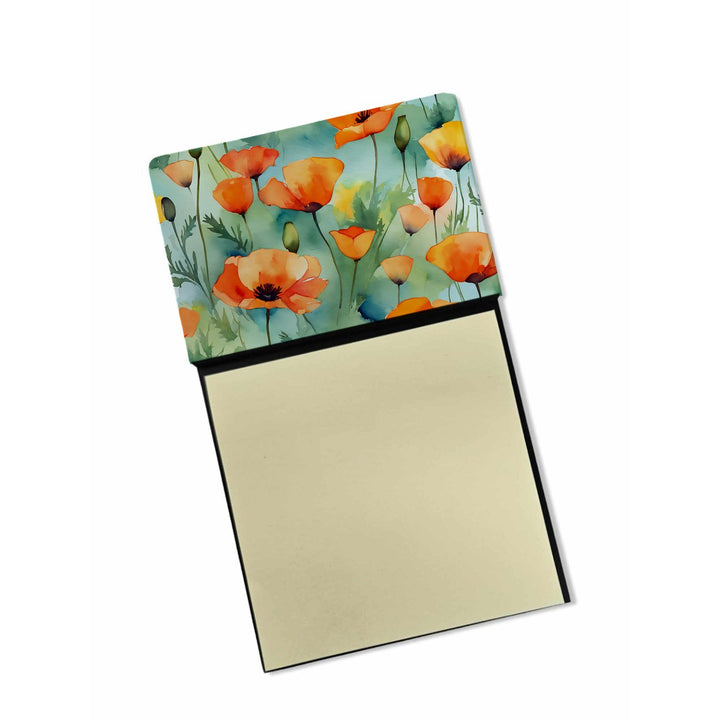 Wyoming Indian Paintbrush in Watercolor Sticky Note Holder Image 1