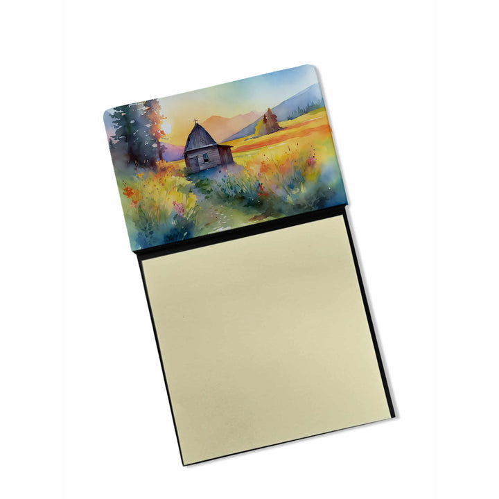 Wyoming Indian Paintbrush in Watercolor Sticky Note Holder Image 10