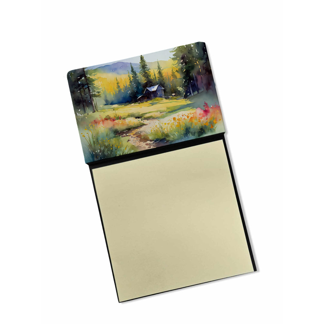 Wyoming Indian Paintbrush in Watercolor Sticky Note Holder Image 11