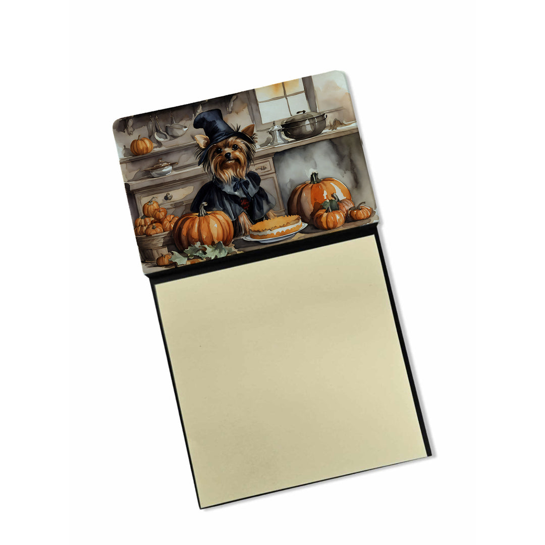 Yorkie Fall Kitchen Pumpkins Sticky Note Holder Image 6