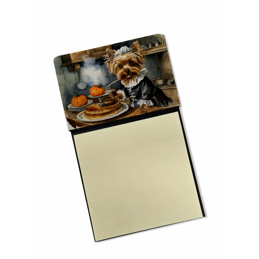 Yorkie Fall Kitchen Pumpkins Sticky Note Holder Image 7