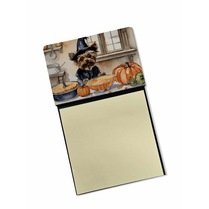 Yorkie Fall Kitchen Pumpkins Sticky Note Holder Image 8