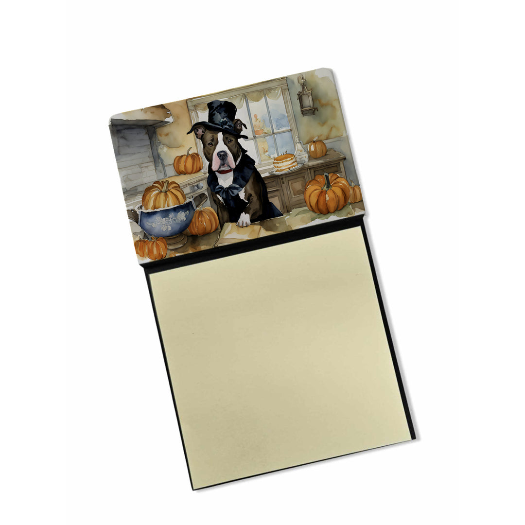 Yorkie Fall Kitchen Pumpkins Sticky Note Holder Image 8