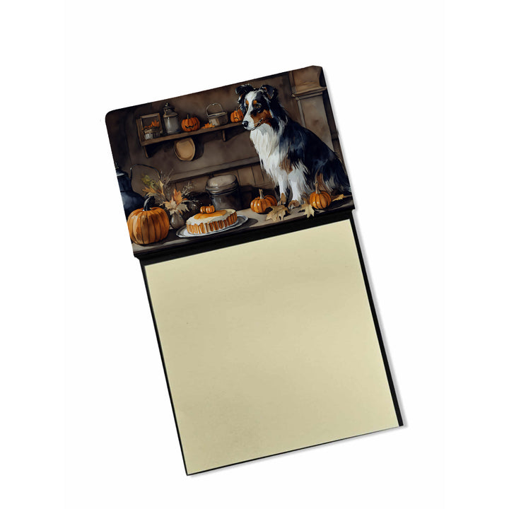 Yorkie Fall Kitchen Pumpkins Sticky Note Holder Image 9