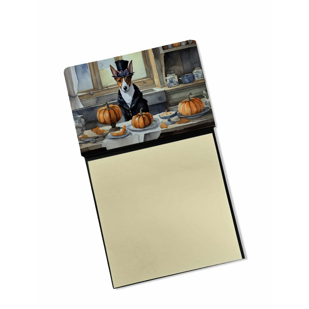 Yorkie Fall Kitchen Pumpkins Sticky Note Holder Image 1