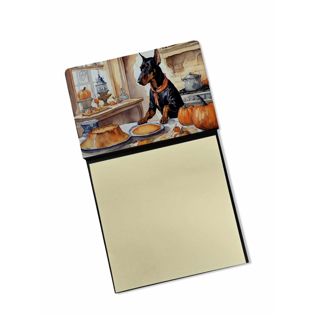 Yorkie Fall Kitchen Pumpkins Sticky Note Holder Image 3