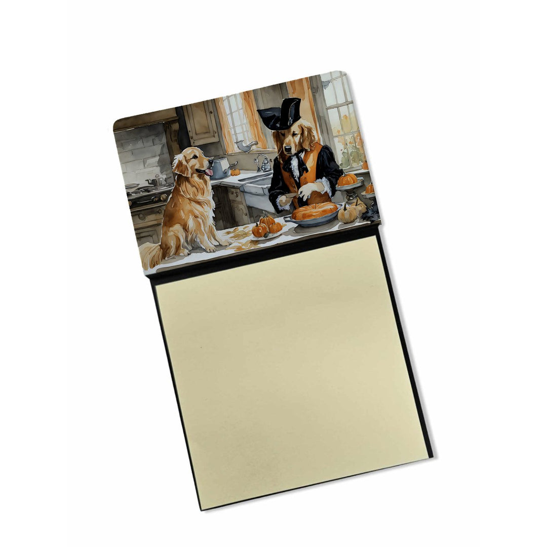 Yorkie Fall Kitchen Pumpkins Sticky Note Holder Image 1