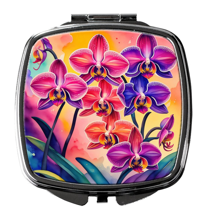 Colorful Zinnias Compact Mirror Image 1