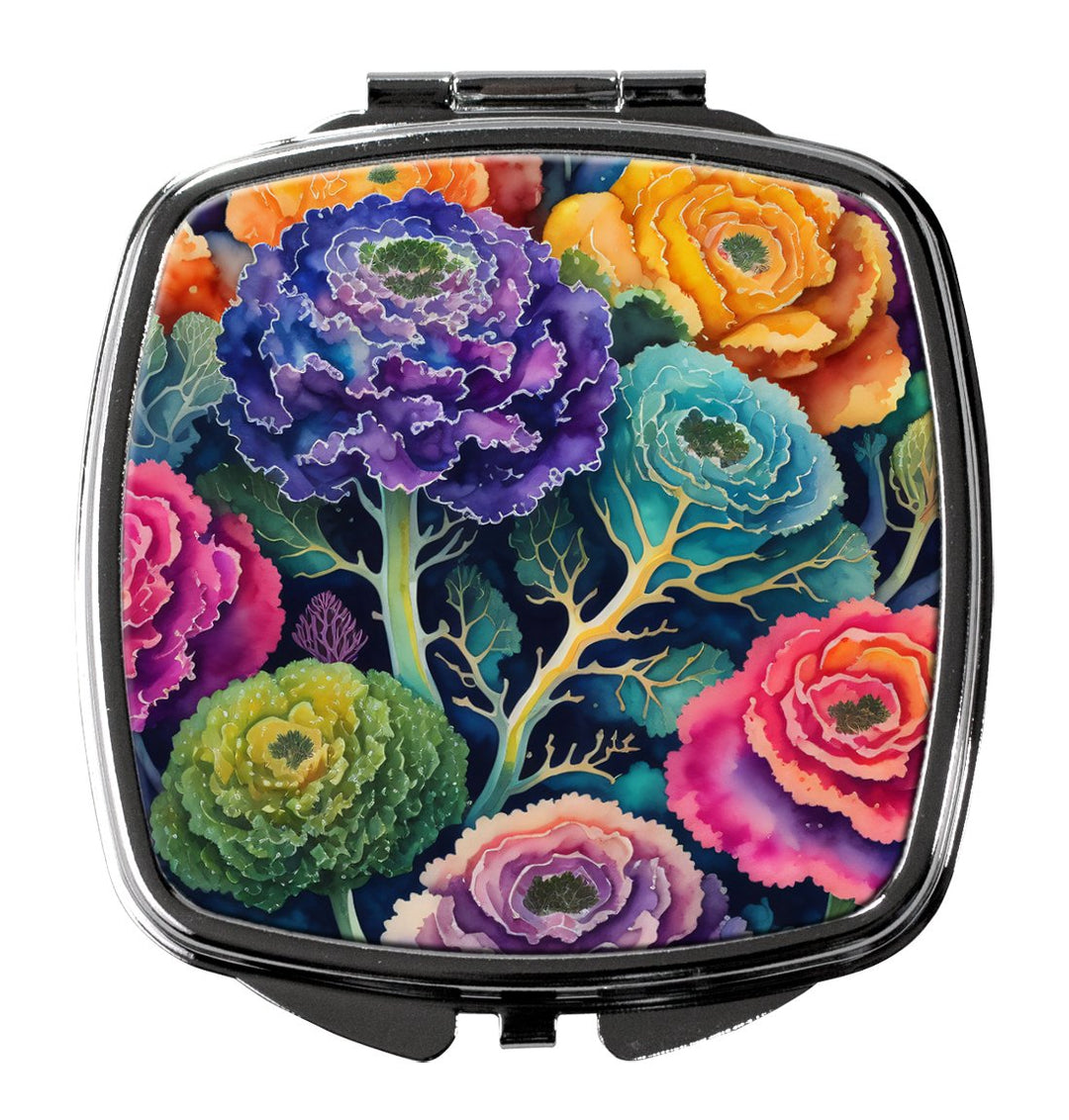 Colorful Zinnias Compact Mirror Image 1