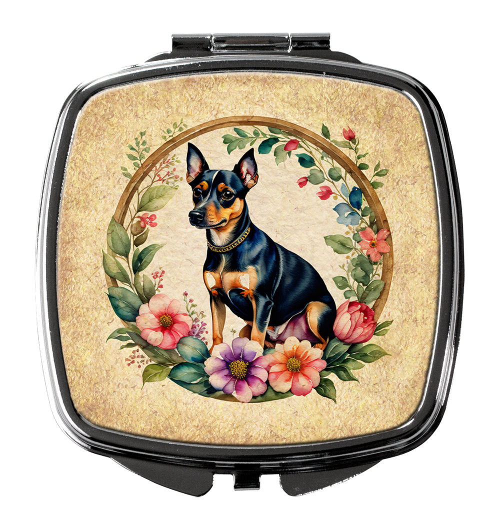 Yorkshire Terrier and Flowers Compact Mirror-DAC2072SCM-PARENT Image 2