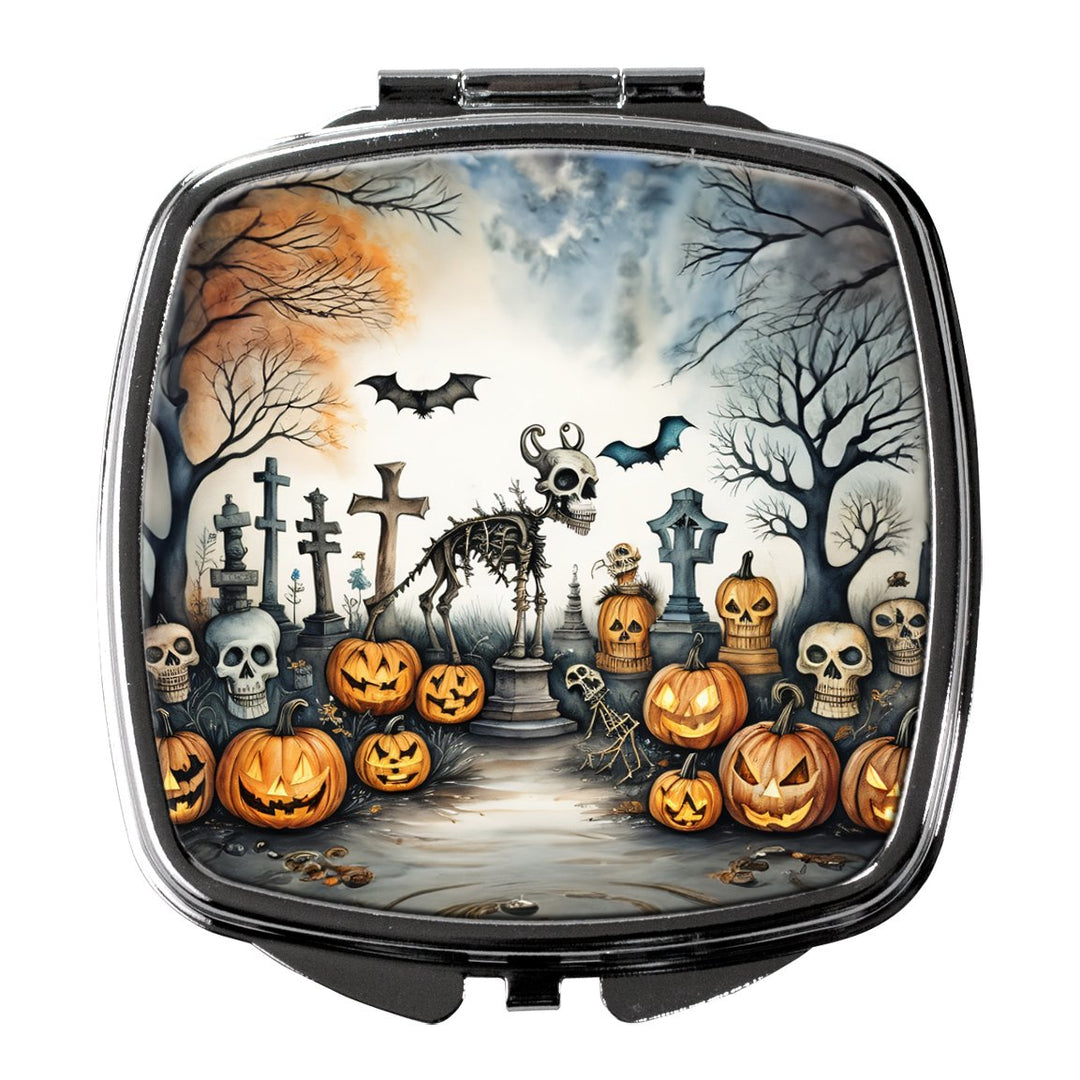 Zombies Spooky Halloween Compact Mirror Image 1