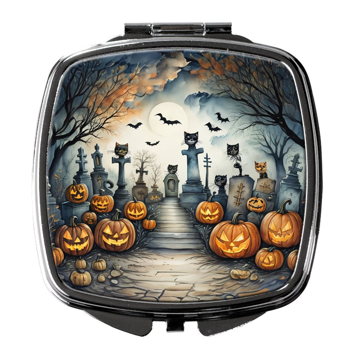 Zombies Spooky Halloween Compact Mirror Image 1