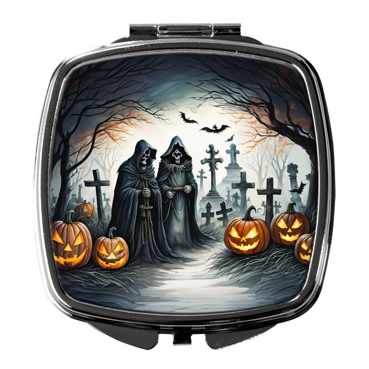 Zombies Spooky Halloween Compact Mirror Image 1